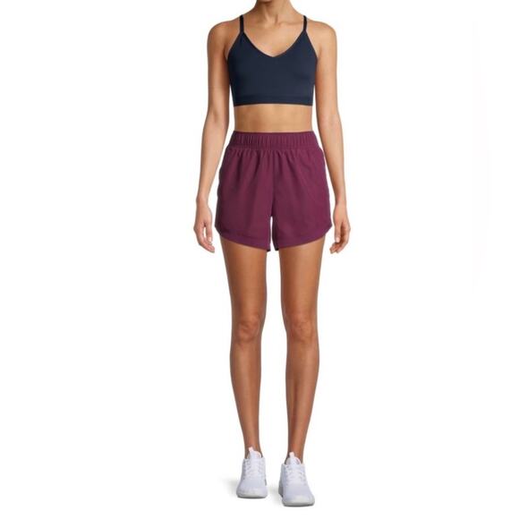 NWT Athletic Works Purple Burgundy Plum Running Exercise Shorts Size 1X - Picture 2 of 14